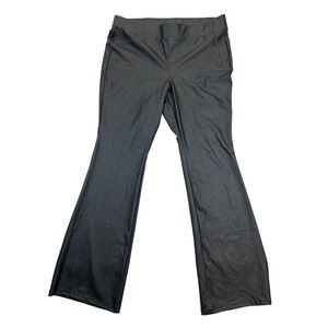 Torrid Pants Womens 2 Black Plus‎ Faux Leather Stretch Wide Leg Pull-on